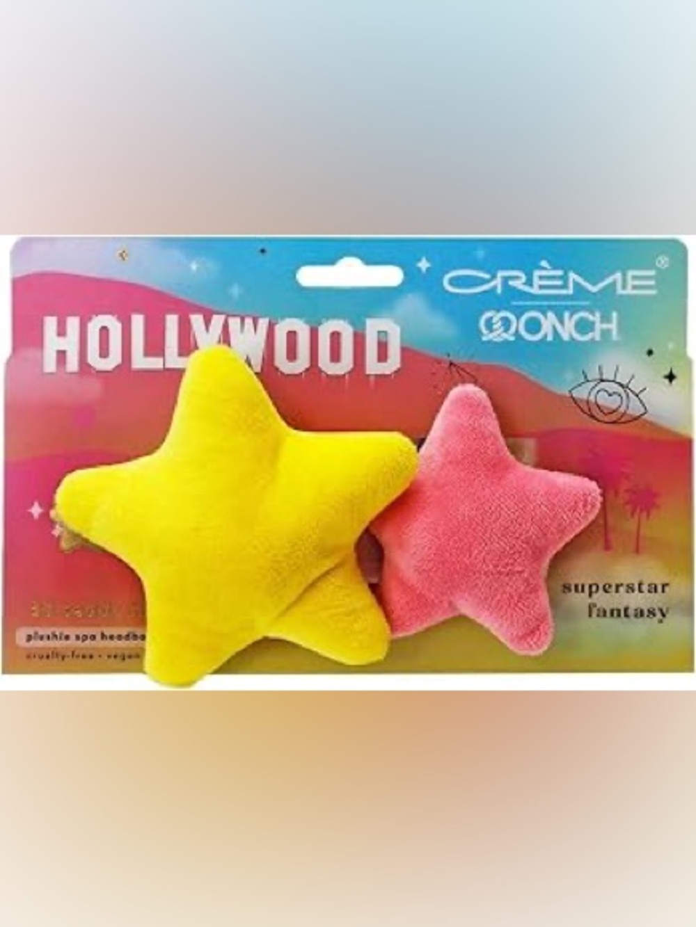 The Crème Shop x Onch 3D Plush Hollywood Stars Spa Headband